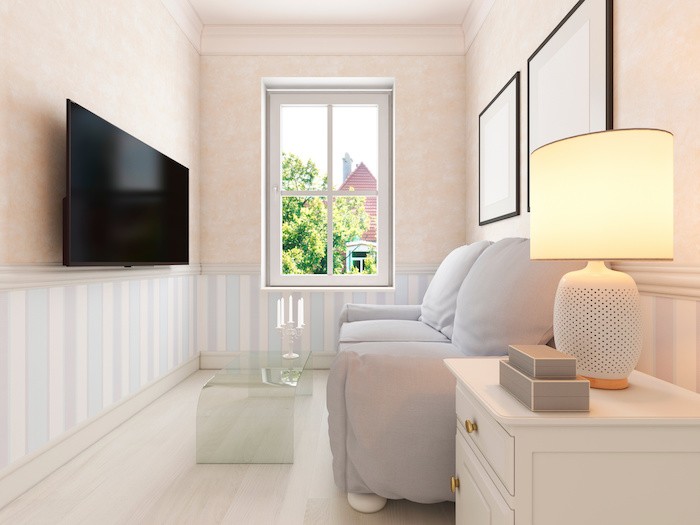 eclairage petit salon rectangle